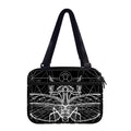Black And White Mantis Spirit Print Double Strap Bible Bag