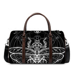 Black And White Mantis Spirit Print Duffle Bag