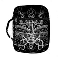 Black And White Mantis Spirit Print Front Pocket Bible Bag