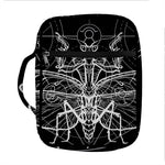 Black And White Mantis Spirit Print Front Pocket Bible Bag