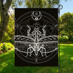 Black And White Mantis Spirit Print Garden Flag