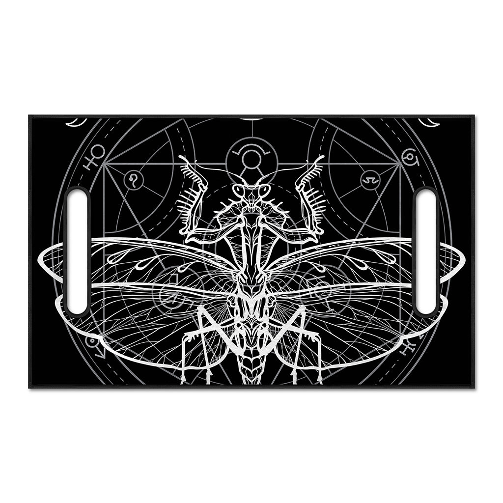 Black And White Mantis Spirit Print Golf Cart Seat Cover