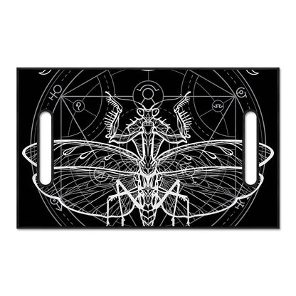 Black And White Mantis Spirit Print Golf Cart Seat Cover