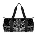 Black And White Mantis Spirit Print Gym Bag