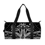 Black And White Mantis Spirit Print Gym Bag