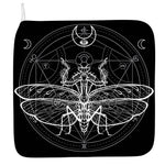 Black And White Mantis Spirit Print Hand Towel