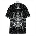 Black And White Mantis Spirit Print Hawaiian Shirt