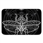 Black And White Mantis Spirit Print Indoor Door Mat