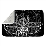 Black And White Mantis Spirit Print Indoor Door Mat