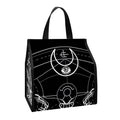 Black And White Mantis Spirit Print Insulated Lunch Tote