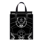 Black And White Mantis Spirit Print Insulated Lunch Tote