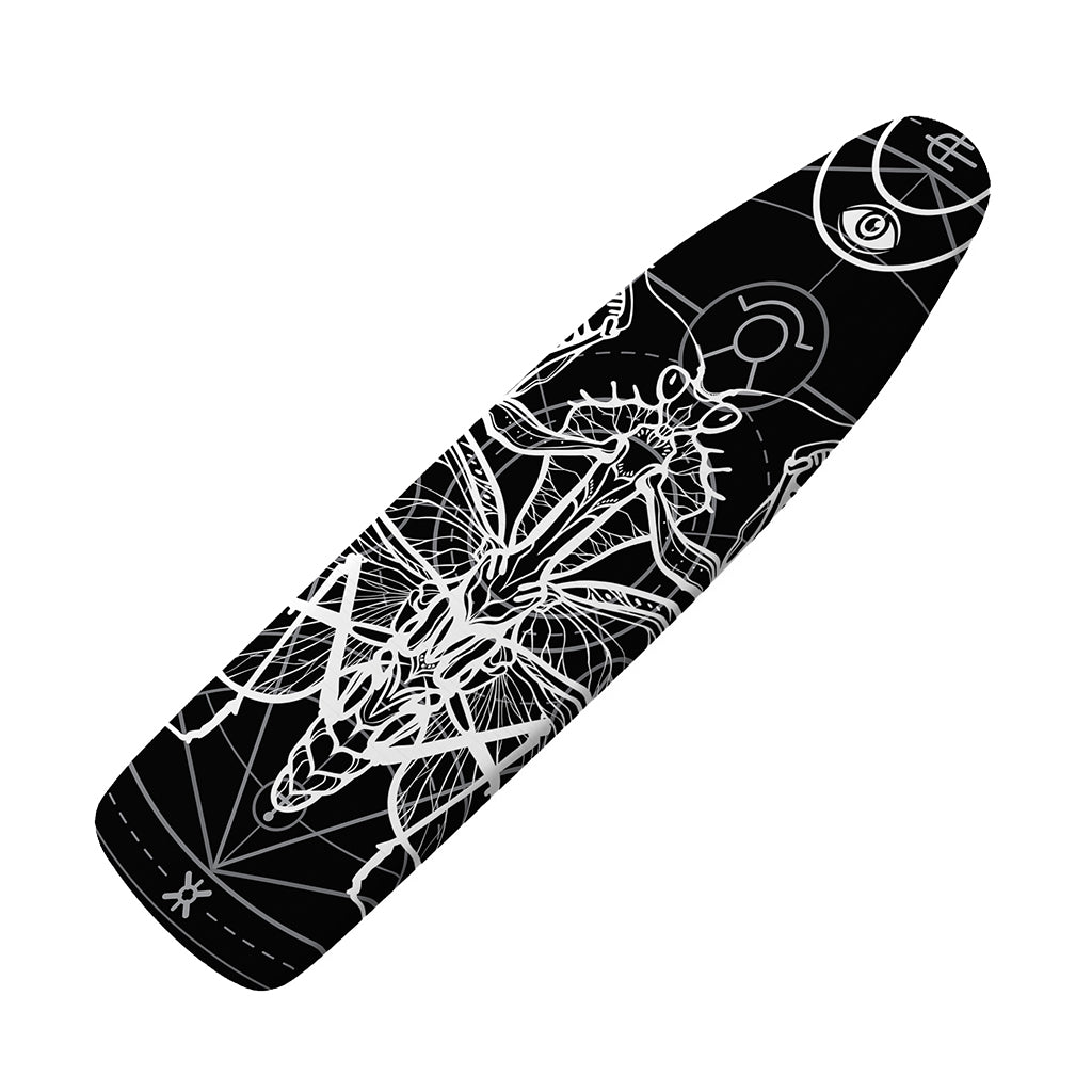 Black And White Mantis Spirit Print Ironing Board Cover