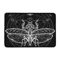 Black And White Mantis Spirit Print Kitchen Mat