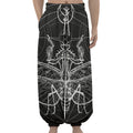 Black And White Mantis Spirit Print Lantern Pants