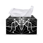 Black And White Mantis Spirit Print Leather Tissue Box Cover