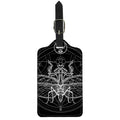 Black And White Mantis Spirit Print Luggage Tag
