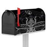 Black And White Mantis Spirit Print Mailbox Cover