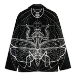 Black And White Mantis Spirit Print Men's Blazer