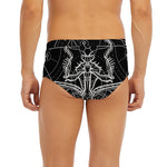 Black And White Mantis Spirit Print Men's Briefs