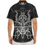 Black And White Mantis Spirit Print Men's Deep V-Neck Shirt
