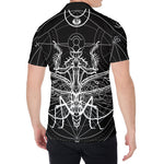 Black And White Mantis Spirit Print Men's Shirt