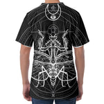 Black And White Mantis Spirit Print Men's Velvet T-Shirt