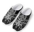 Black And White Mantis Spirit Print Mesh Casual Shoes