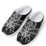 Black And White Mantis Spirit Print Mesh Casual Shoes