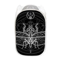 Black And White Mantis Spirit Print Mesh Laundry Hamper