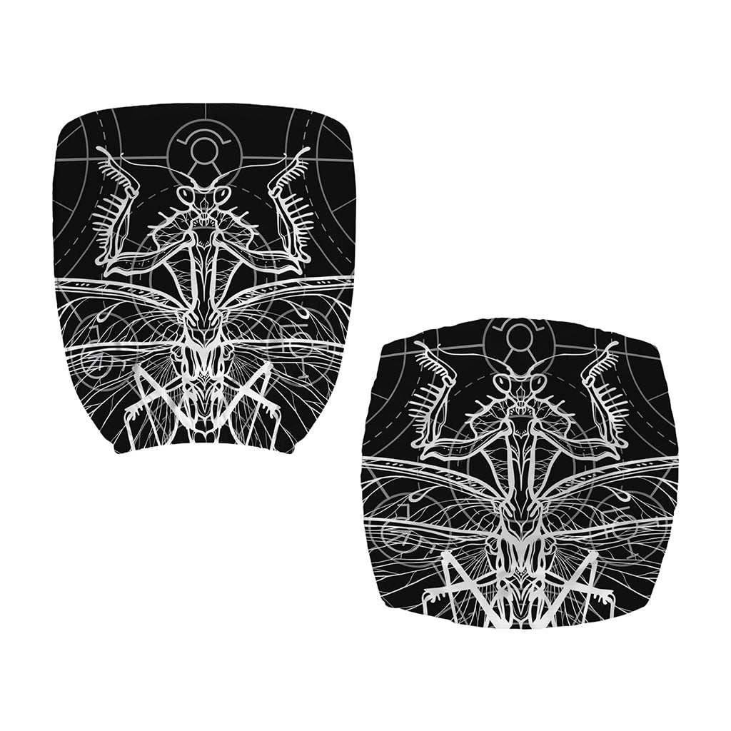 Black And White Mantis Spirit Print Office Chair Cover