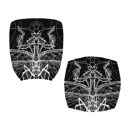 Black And White Mantis Spirit Print Office Chair Cover