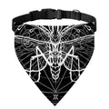 Black And White Mantis Spirit Print Over The Collar Dog Bandana