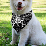 Black And White Mantis Spirit Print Over The Collar Dog Bandana
