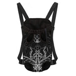 Black And White Mantis Spirit Print Pet Carrier Backpack
