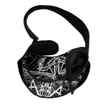 Black And White Mantis Spirit Print Pet Sling Carrier