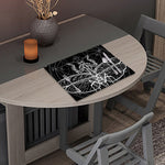 Black And White Mantis Spirit Print Placemat