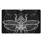 Black And White Mantis Spirit Print Polyester Doormat