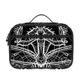 Black And White Mantis Spirit Print Portable Lunch Bag
