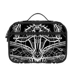 Black And White Mantis Spirit Print Portable Lunch Bag