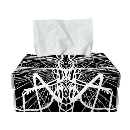 Black And White Mantis Spirit Print Rectangle Tissue Box Cover