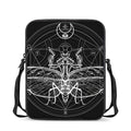 Black And White Mantis Spirit Print Rectangular Crossbody Bag