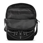 Black And White Mantis Spirit Print Rectangular Crossbody Bag