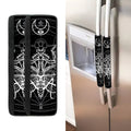 Black And White Mantis Spirit Print Refrigerator Handle Covers