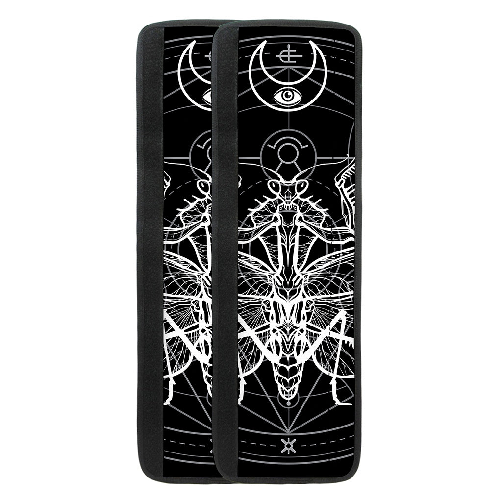 Black And White Mantis Spirit Print Refrigerator Handle Covers