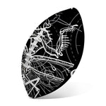 Black And White Mantis Spirit Print Rugby Ball
