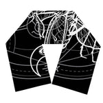 Black And White Mantis Spirit Print Scarf