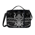 Black And White Mantis Spirit Print Shoulder Strap Bible Bag