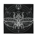 Black And White Mantis Spirit Print Silk Bandana