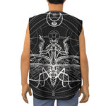 Black And White Mantis Spirit Print Sleeveless Baseball Jersey