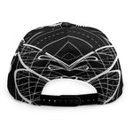 Black And White Mantis Spirit Print Snapback Cap